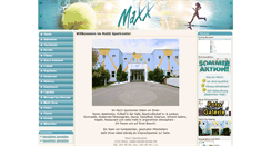 Desktop Screenshot of maxx-sportcenters.info
