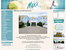 Tablet Screenshot of maxx-sportcenters.info